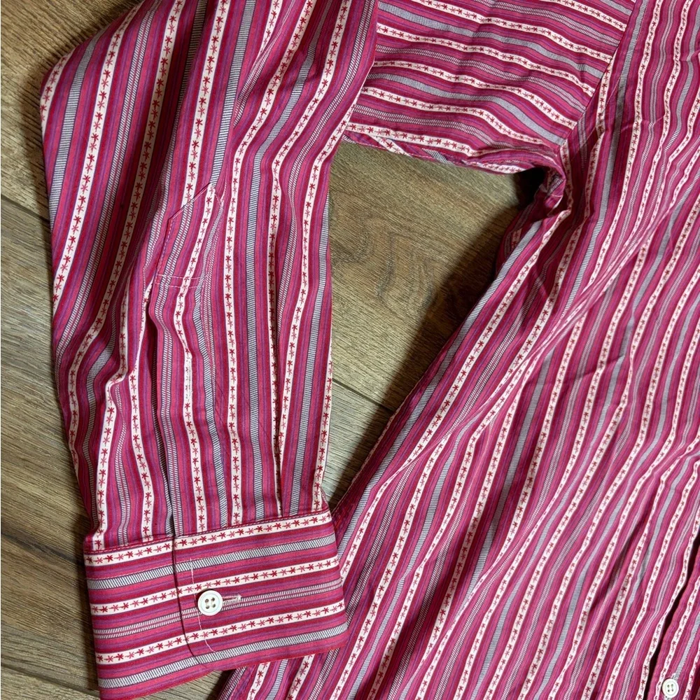 Paul Smith long sleeve 100% cotton Button Down Western Rodeo Dress Shirt